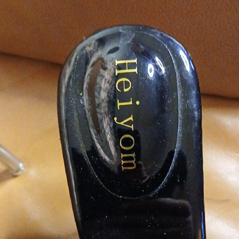 Heiyom Black Feathered Women's Shoes - Picture 4 of 11